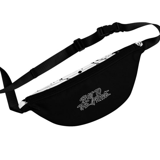 Fanny Pack — 'Blay to the Grave' Grey Streetwear Belt Bag