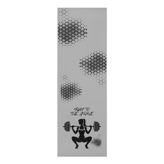 Yoga Mat — 'Blay to the Grave' Fitness Squat Design (Non-Slip Foam)