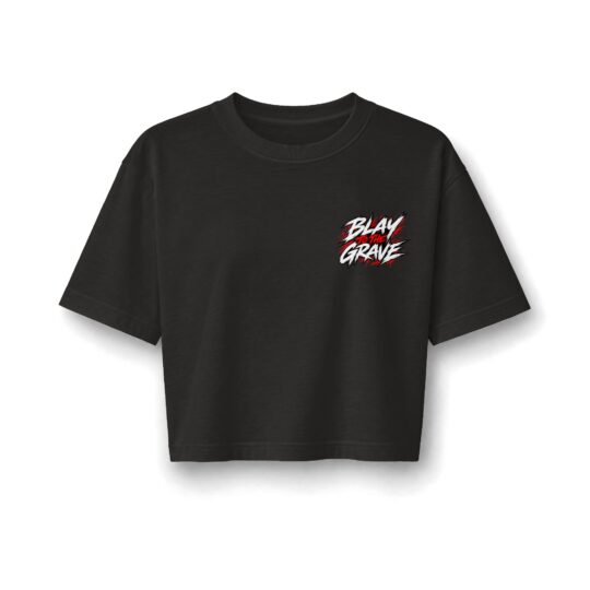Bay to the Grave "BUNZ N GUNZ" Graphic Cropped Tee