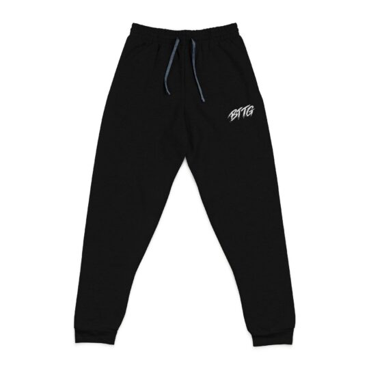 BTTG Embroidered Black Joggers