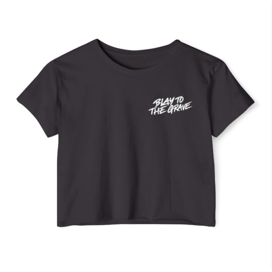Blay to the Grave "Built Different"  Women's Crop Top